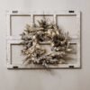 24" Queen Flock® Wreath with Warm White LED Lights (Battery Operated)