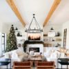 9' Alpine Fir Slim Artificial Christmas Tree 900 Warm White LED Lights