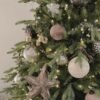 10' Alpine Fir Slim Artificial Christmas Tree 1000 Warm White LED Lights