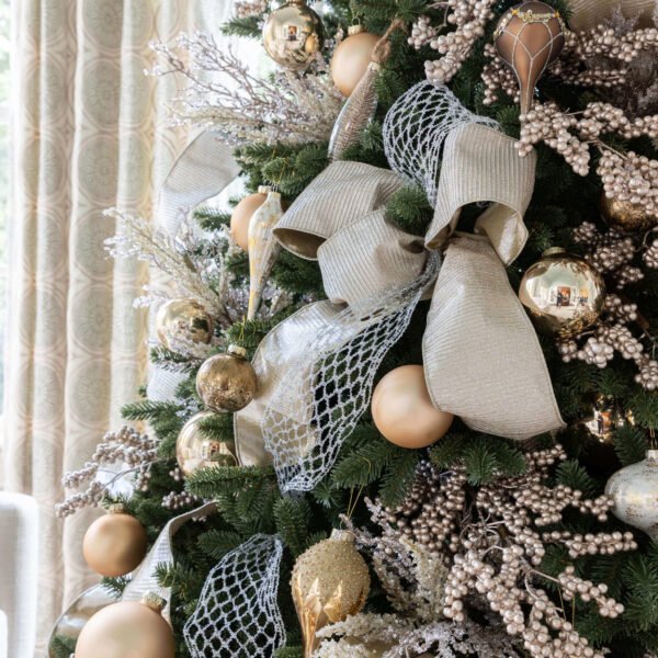 Champagne Ribbon (10 yards) | King of Christmas