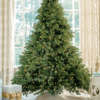 10' Cypress Spruce Artificial Christmas Tree with 2300 Warm White & Multi-Color LED Lights