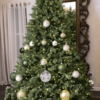 7.5' Cypress Spruce Artificial Christmas Tree with 1450 Warm White & Multi-Color LED Lights