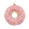 Pink Sprinkled Donut Glass Ornament (4 Pack)