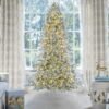 10' Prince Flock® Artificial Christmas Tree with 750 Warm White LED Lights