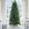 9' Royal Fir Slim Artificial Christmas Tree with 900 Warm White & Multi-Color LED Lights