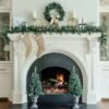 Tribeca Spruce Blue Collection 4-Piece Set with Warm White LED Lights (Battery Operated)