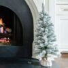3' King Flock® Artificial Christmas Tabletop Tree Unlit