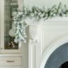 9' x 12" King Flock® Garland with LED Lights (Battery Operated)