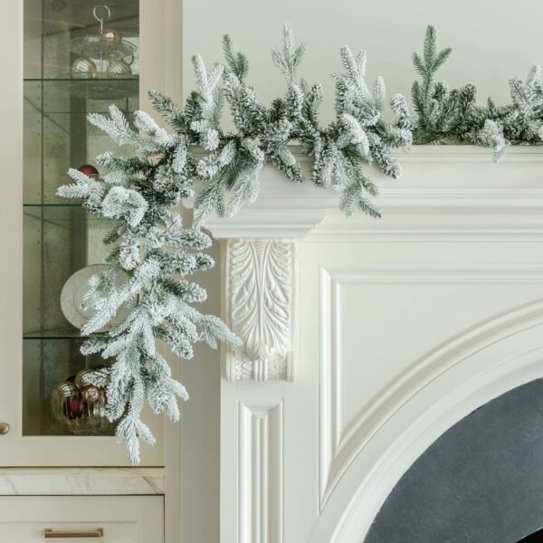 9' x 12" Queen Flock® Garland with LED Lights (Plug Operated)
