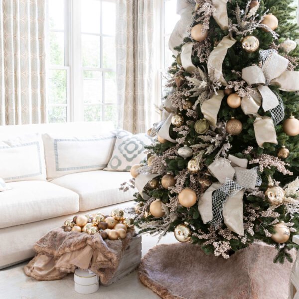 Champagne Ribbon (10 yards) | King of Christmas