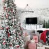 6.5' King Flock® Artificial Christmas Tree Unlit