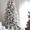 8' King Flock® Tree Unlit - OPEN BOX - FINAL SALE