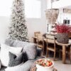 8' King Flock® Slim Artificial Christmas Tree Unlit - FINAL SALE