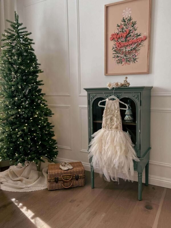 King-Fraser-Fir-Slim-Artificial-Christmas-Tree2_084a7609-7451-4b1d-be68-d65f6d8b57b0 9' King Fraser Fir Slim Artificial Christmas Tree with 900 Dual Color Warm White & Multi-Color LED Lights
