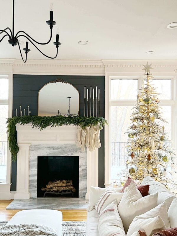7' King Noble Flock Tree Unlit - OPEN BOX - FINAL SALE