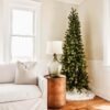 10' King Douglas Fir Slim Artificial Christmas Tree with 900 Warm White & Multi-Color LED Lights