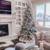 6.5' King Flock® Artificial Christmas Tree Unlit
