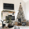 10' King Flock® Artificial Christmas Tree with 1250 Warm White LED Lights
