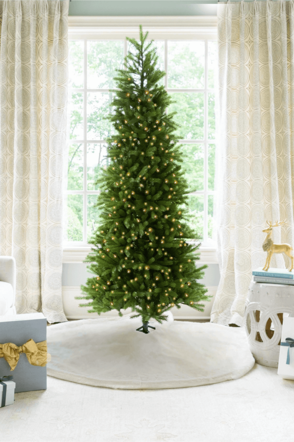 KingFraserFirSlim_df3eb81d-d08e-4c14-af67-5224aa0f604e 9' King Fraser Fir Slim Artificial Christmas Tree with 900 Dual Color Warm White & Multi-Color LED Lights