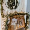 24" King Noble Fir Wreath with Warm White LED Lights (Battery Operated)
