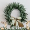 24" King Noble Fir Wreath with Warm White LED Lights (Battery Operated)