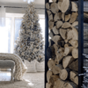 12' King Flock® Artificial Christmas Tree with 1650 Warm White LED Lights