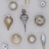 Mixed Metals 15-Piece Glass Ornament Set (Silver-Gold)