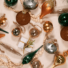 Natural 30-Piece Glass Ornament Set (Burnt-Orange, Green) Limited Edition
