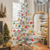 7' King Noble Flock Tree Unlit - OPEN BOX - FINAL SALE