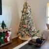 10' Prince Flock® Artificial Christmas Tree with 750 Warm White LED Lights