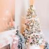 8' Prince Flock® Artificial Christmas Tree with 550 Warm White LED Lights