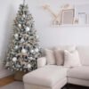 10' Prince Flock® Artificial Christmas Tree with 750 Warm White LED Lights