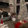 8' Prince Flock® Artificial Christmas Tree with 550 Warm White LED Lights