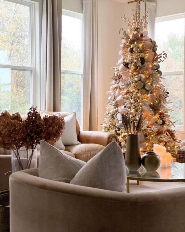 7.5' Queen Flock® Tree with Warm White LED Lights - OPEN BOX - FINAL SALE