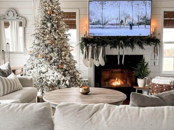 7.5' Queen Flock® Tree with Warm White LED Lights - OPEN BOX - FINAL SALE