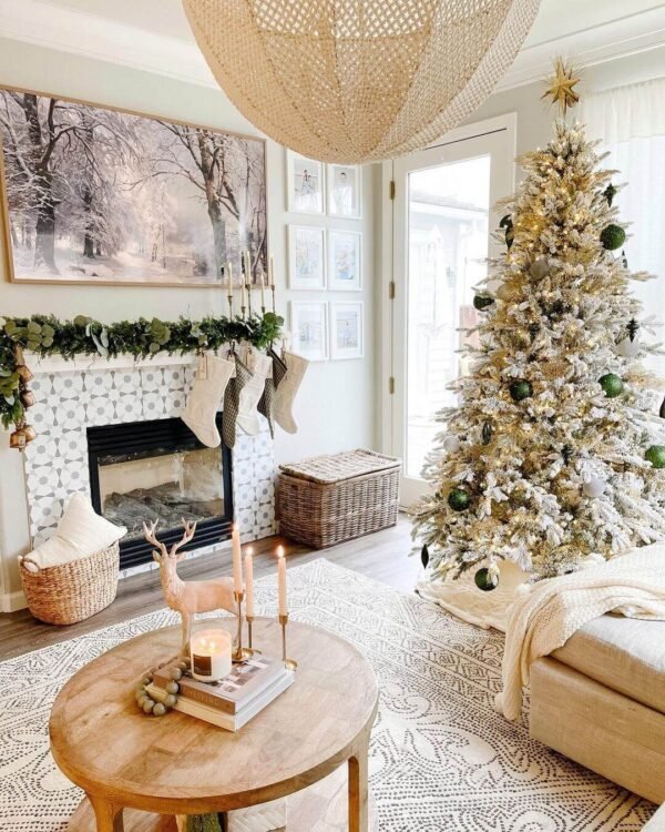 7.5' Queen Flock® Tree with Warm White LED Lights - OPEN BOX - FINAL SALE