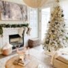 8' Queen Flock® Artificial Christmas Tree with 900 Warm White LED Lights