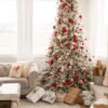 7.5' Queen Flock® Tree with Warm White LED Lights - OPEN BOX - FINAL SALE