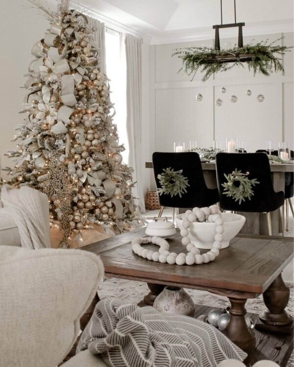 7.5' Queen Flock® Tree with Warm White LED Lights - OPEN BOX - FINAL SALE