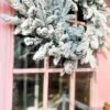 24" Queen Flock® Wreath with Warm White LED Lights (Battery Operated)