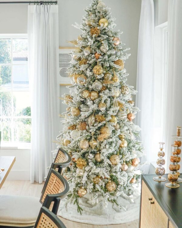 6.5' Queen Flock® Slim Artificial Christmas Tree Unlit