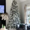 12' Queen Flock® Slim Artificial Christmas Tree With 1200 Warm White LED Lights