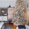 10' Queen Flock® Slim Artificial Christmas Tree 1000 Warm White LED Lights