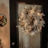 24" Queen Flock® Wreath with Warm White LED Lights (Battery Operated)