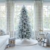 7.5' Queen Flock® Slim Tree with Warm White LED Lights - OPEN BOX - FINAL SALE