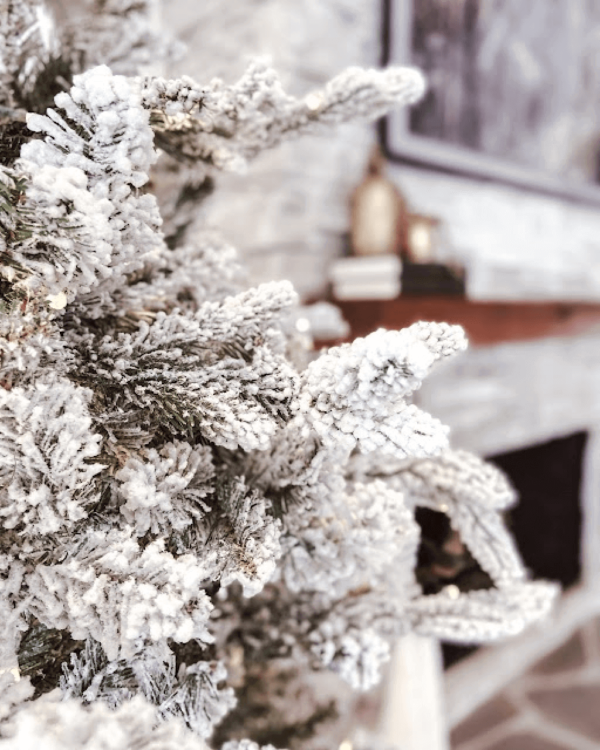 7.5' Queen Flock® Tree with Warm White LED Lights - OPEN BOX - FINAL SALE