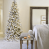 9' Queen Flock® Slim Artificial Christmas Tree With 900 Warm White LED Lights