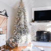9' Queen Flock® Slim Artificial Christmas Tree With 900 Warm White LED Lights
