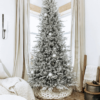 12' Queen Flock® Slim Artificial Christmas Tree With 1200 Warm White LED Lights