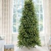 9' Royal Fir Slim Artificial Christmas Tree with 900 Warm White & Multi-Color LED Lights